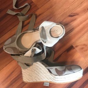 Coach ankle wrap espadrilles